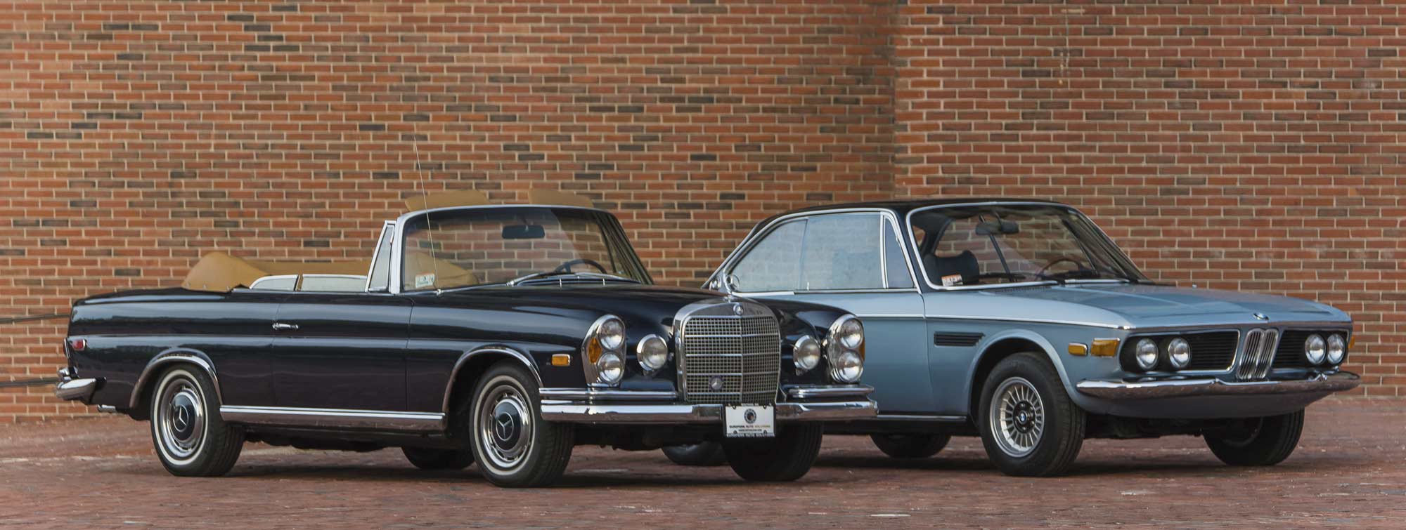 Vintage Mercedes-Benz 280 SE and Vintage BMW 3.0CS